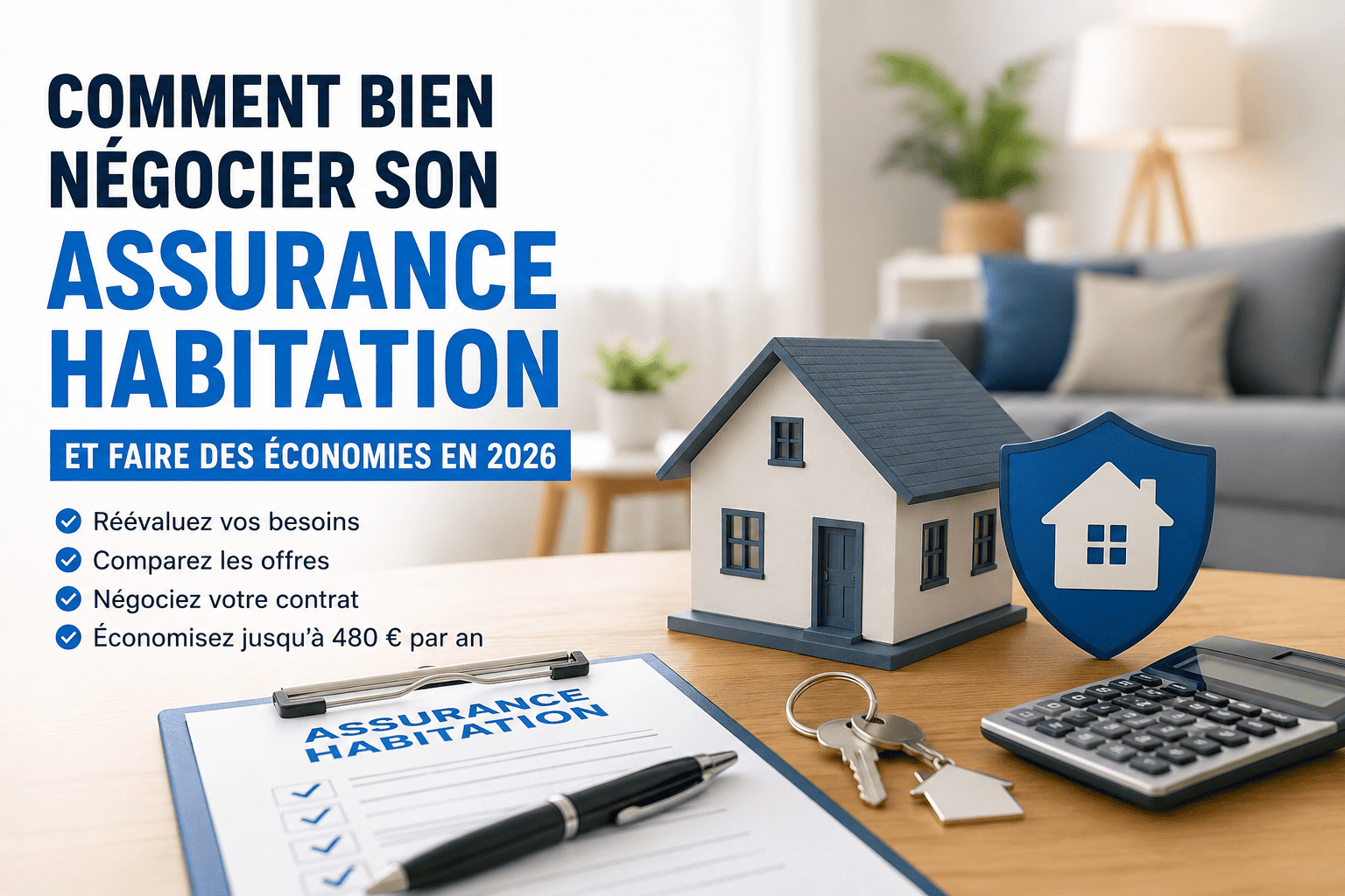 Comment bien négocier son assurance habitation en 2026 et réduire le coût de votre contrat ?